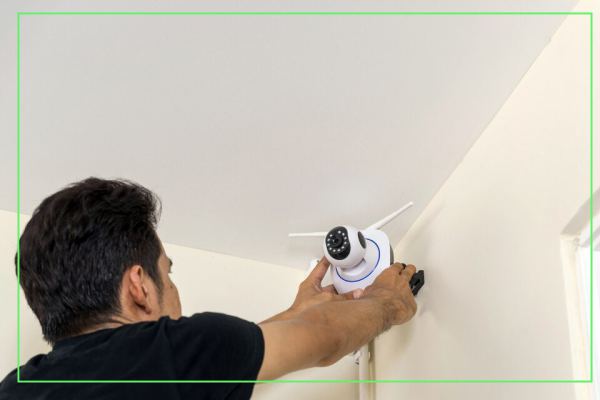 How to install a CCTV camera on the wall طریقه نصب دوربین مدار بسته روی دیوار